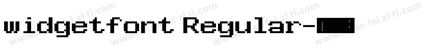 widgetfont Regular字体转换